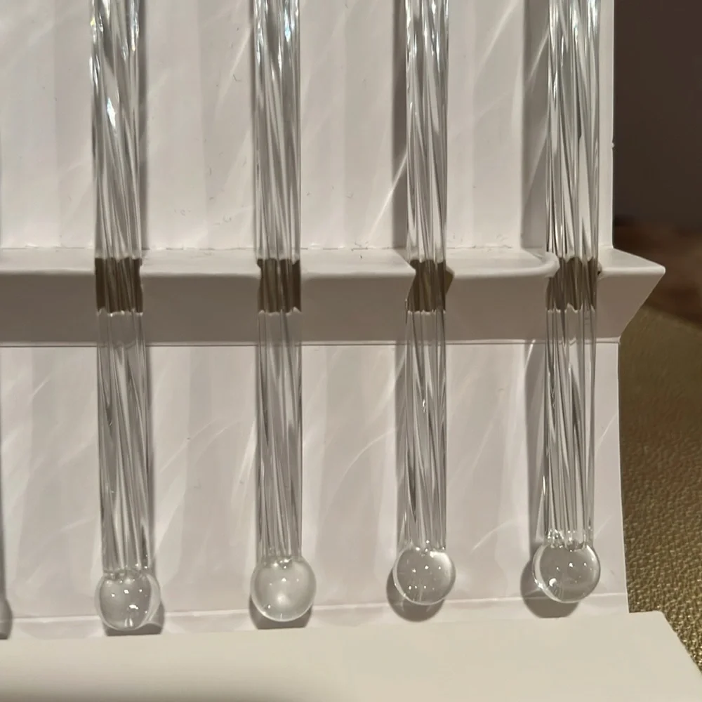 Williams Sonoma Glass Swizzle Sticks, Set/6